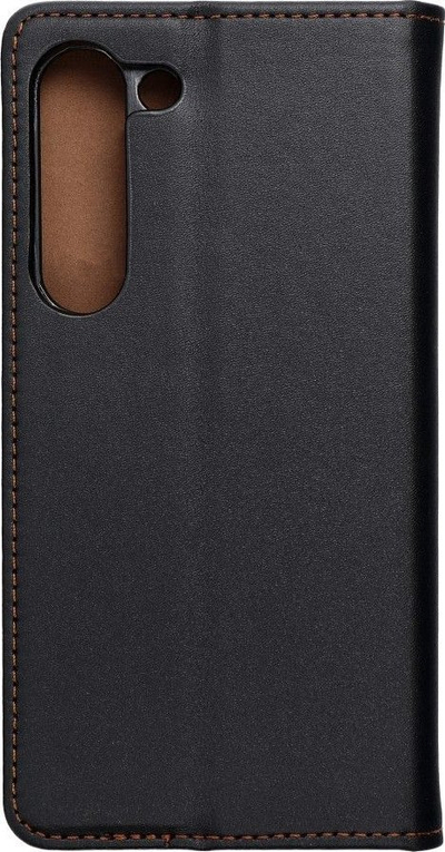 Mbulesë telefoni Forcell Smart Pro për Samsung Galaxy S23, lëkurë, me kapak flip, e zezë