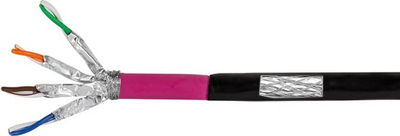 Kabllo rrjeti LogiLink Cat7 S/FTP AWG23, 1000MHz, 100m, e zezë