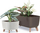 Vazo lulesh Flowerpot GRACIA CASE ECO WOOD, 39cm, ngjyrë kafe