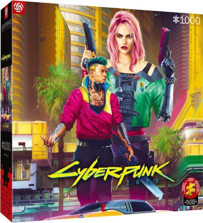Puzzle Cyberpunk 2077 Kitsch Style, 1000 copë, 68 x 48 cm, shumëngjyrësh