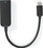 Adaptues rrjeti Nedis CCGP64952BK02, USB C 3.1, Gigabit Ethernet, i zi