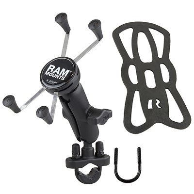 Mbajtëse telefoni RAM Mounts RAM-B-149Z-UN10U, universale, për timon motoçiklete, e zezë