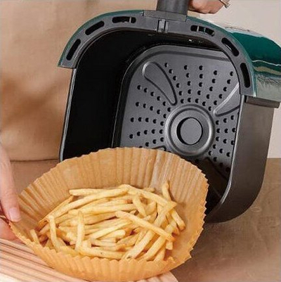 Letër pergamene për air fryer Klausberg, Ø20 cm, rezistente ndaj nxehtësisë, e bardhë