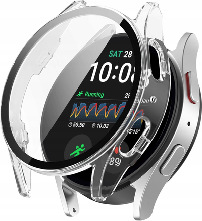 Mbajtëse ore Tech-Protect Defense360 për Samsung Galaxy Watch 4/5/6/7/FE 40mm, me xham tê integrum, transparente