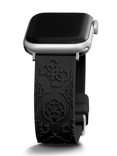 Rripi silikoni Guess për Apple Watch 38–41 mm. Zezë