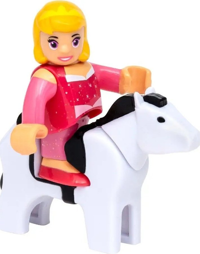 Lodër tren Brio Disney Princess Bukuroshja e Fjetur, me bateri, me figurina, rozë