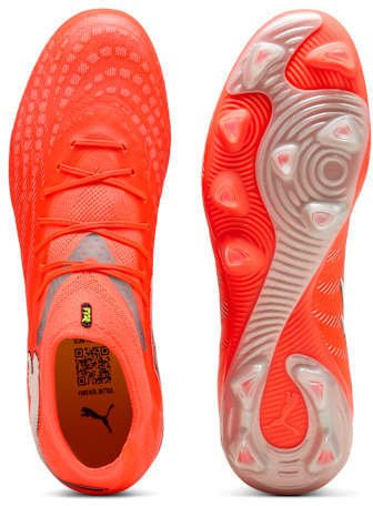 Këpuca futbolli Puma Future 9 Pro FG/AG, për fushë bari dhe sintetike, e bardhë