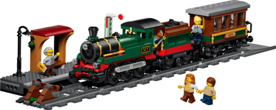 Set lodër LEGO City Retro Train 60511, 575 pjesë, për fëmijë 7+, shumëngjyrësh