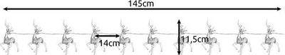 Drita dekorative Ruhhy Reindeer, LED, dritë e bardhë e ngrohtë, transparente