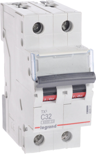 Ndërprerës automatik Legrand 403531, 2 polë, 32A, i bardhë