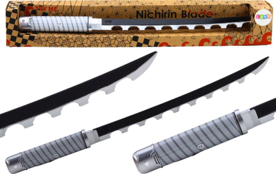 Shpatë lodër Nichirin Samurai, me bateri, me tinguj, e zezë