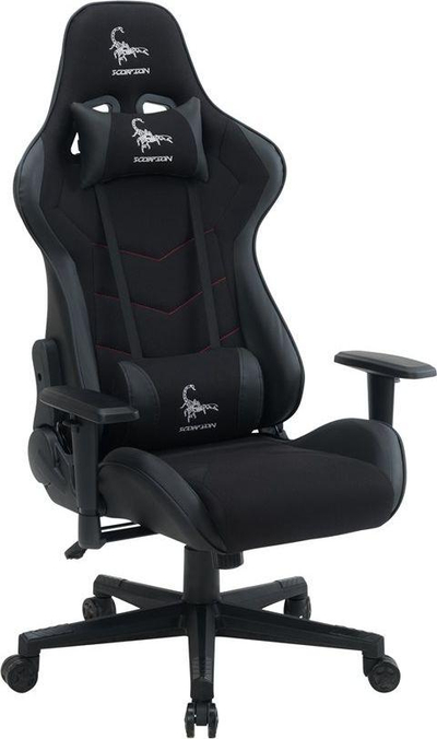 Karrige gaming Gembird Scorpion 06X, material tekstili, e zezë
