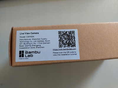 Kamerë për printer 3D Bambu Lab Live View, për A1, e zezë