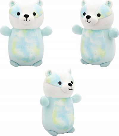 Lodër pellushi Squishmallows HugMees Banks the Badger, 14", pastel