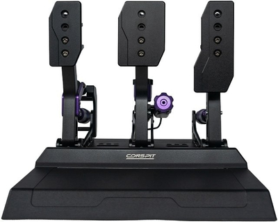 Pedale gaming Conspit CPP-Lite, 3 pedale, metalike, të zeza