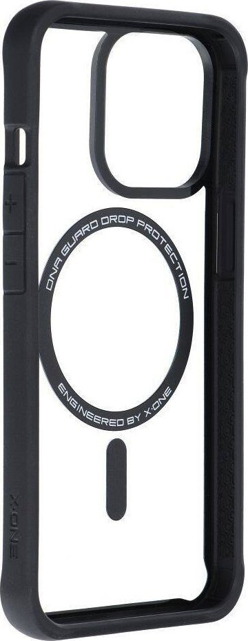 Mbështjellës telefoni X-One Dropguard Magnetic 2.0, për iPhone 13 Pro, MagSafe, i zi transparent