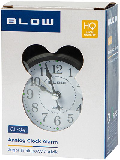 Orë alarmi Blow Retro Classic CL 04, ndriçim LED, zë i lartë, e zezë