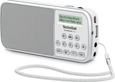 Radio portabël TechniSat TECHNIRADIO RDR, DAB+, FM, gri me të bardhë