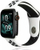 Rrip smartwatch Beline Sport, silikon, për Apple Watch Series 2 gjer te Ultra, i zi me të bardhë