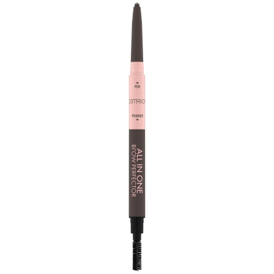 Laps për vetulla Catrice All in One Double Ended, 0.4g, ngjyra 030 Dark Brown