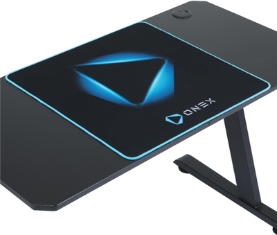 Tavolinë gaming Onex GD1300Z Ver.2, 120x60 cm, lartësi e rregullueshme, e zezë