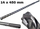 Spiralë betoni Awtools SDS Plus Quadro Xtreme Black Line 14 x 450 mm, gri