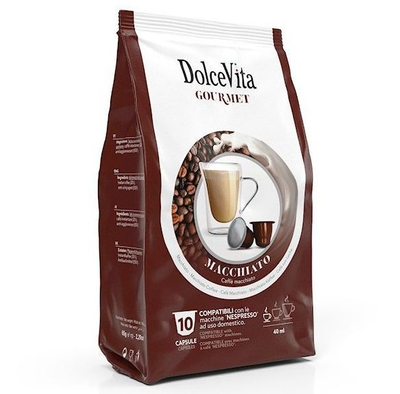 Dolce Vita Macchiato, përzierje kompatibile me Nespresso® (10 kapsula)