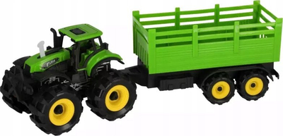Traktor lodër Mega Creative Farm Car, me rimorkio, pull back, shumëngjyrësh