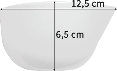 Havanje me tust porcelani, madhësi standard, e bardhë