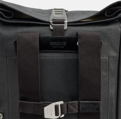 Çantë shpine Brooks Pickwick Cotton Canvas 26L, rezistente ndaj ujit, Total Black