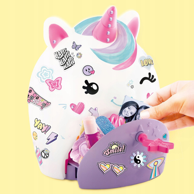 Lodër krijuese Canal Toys Style 4 Ever Secret Unicorn DIY, kuti sekrete me çelës, dritë nate me 8 ngjyra, shumëngjyrëshe