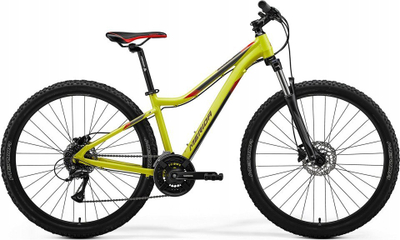 Biçikletë malore Merida Matts 20, hardtail, frena disk hidraulik, lime e kuqe