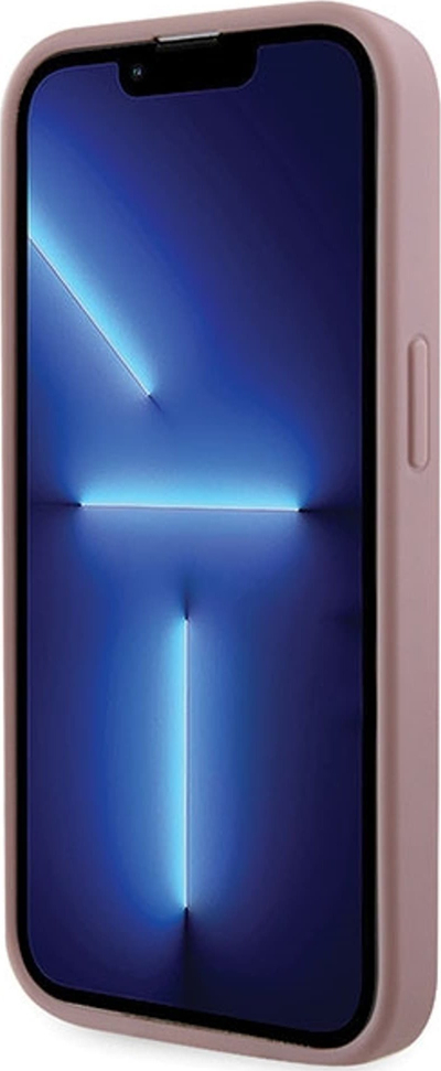Husë telefoni Guess GUHCP14LHDGTPP për iPhone 14 Pro, hardcase me rhinestone, rozë