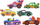 Set magnetësh DIY Cars 22430, lojë kreative, për kalamaj, shumëngjyrësh