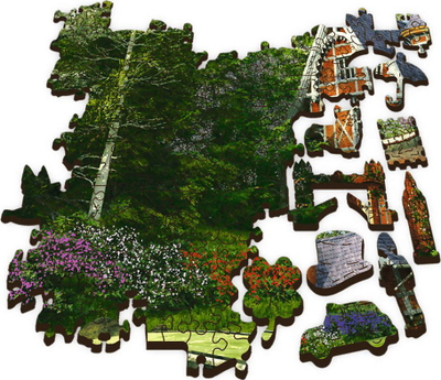 Puzzle druri Trefl Wood Craft Victorian House, 1000 copa, për të rritun, shumëngjyrësh