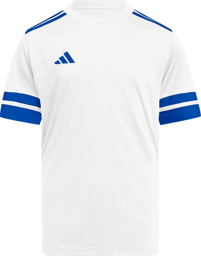 Bluzë sportive për fëmijë adidas Squadra 25 Jr JJ0060, poliester, Aeroready, e bardhë blu