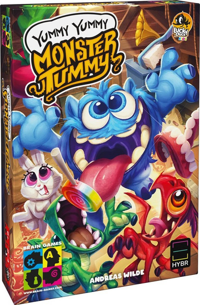Lojë tavoline Lucky Duck Kids Yummy Yummy Monster Tummy, me letra, për kalamaj 6+