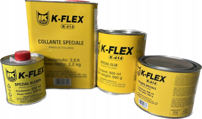 Ngjitës izolimi K-FLEX K-414, 0.50 l, për gomë dhe polietilen, transparent