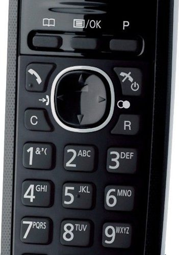 Telefon pa tela Panasonic KX-TG1611PDW, DECT, me ekran LCD, i bardhë