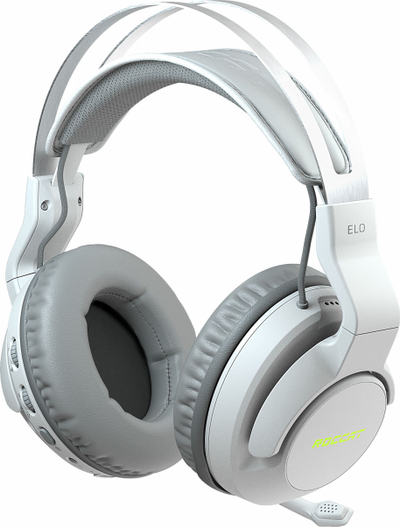 Слушалки за гејминг ROCCAT Elo 7.1 Air, безжични, 7.1 surround, бели