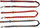 Lesë për qen Dingo Winnetou Adjustable, 2cm, 120-220cm, e kuqe
