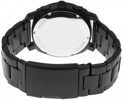 Orë për meshkuj Fossil Machine FS4682, e zezë
