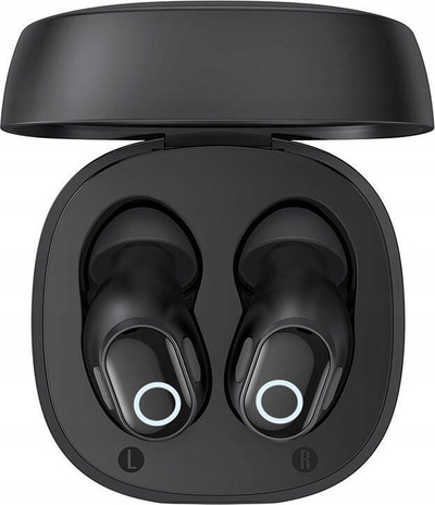 Kufje wireless Baseus WM02 TWS, Bluetooth 5.3, me kuti karikimi, të zeza