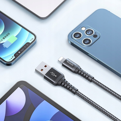 Kabllo kariku i shkurtër Mcdodo USB Lightning, 20cm, 20W, i zi