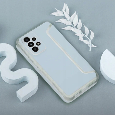 Kapak libri Piano për Samsung Galaxy A14 4G / A14 5G, me magnet, me xhep për karta, blu e çelët