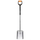 Lopatë gërmimi Fiskars, 130cm, zezë/ portokalli