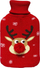 Shishe uji i nxehtë Rudolph Reindeer, 1.7L, me mbulesë të thurur, e kuqe