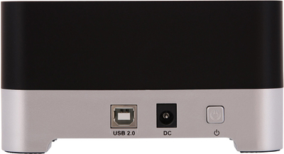 Докинг станица за HDD SSD LOGON LHC030, USB 2.0, 2.5\"/3.5\" SATA, црно сребрена
