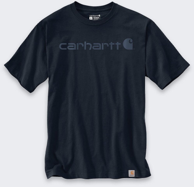Bluzë T-shirt Carhartt Dearborn Relaxed Logo, pambuk, XXL, blu e errët