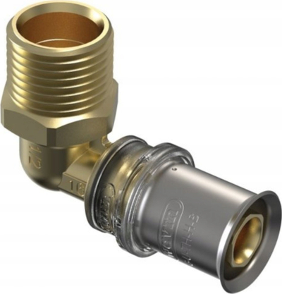 Parakthyçe bronzi Wavin Tigris M5 4064213, 20x3/4, 90°